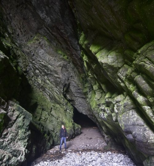 Wild Isles of Mull & Iona, small beach and caves at Ardmeanach